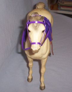 Purple Bareback & Bridle